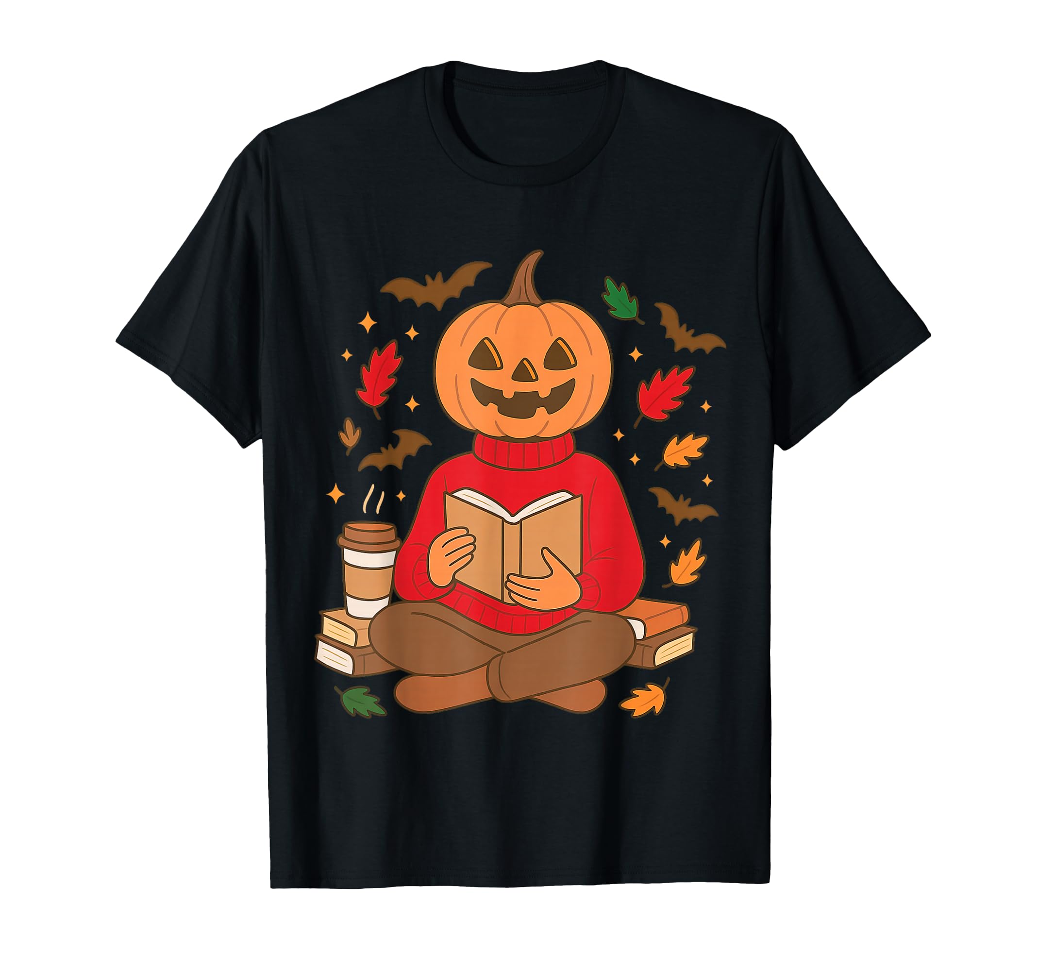Halloween Jackolantern Bookish Book Lover T-Shirt - Streetwear Style Unisex - T-Shirt, Sweatshirt, Hoodie
