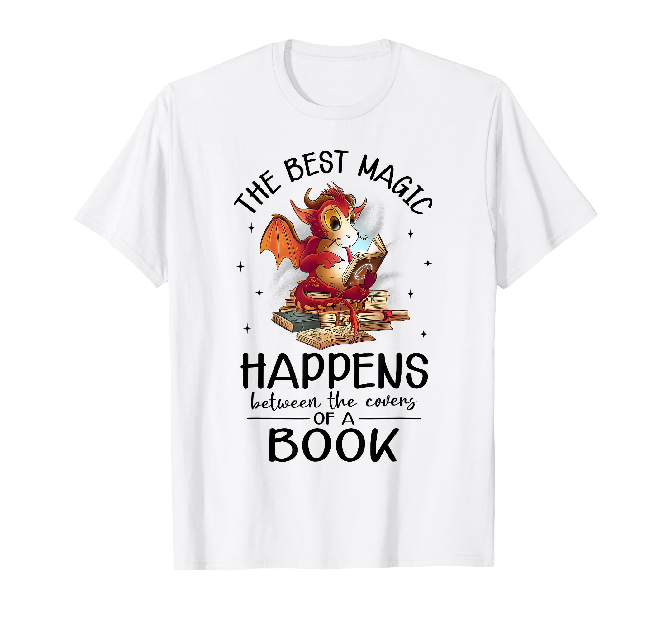 Reading Dragon Booktok Book Lover Book T-Shirt - Custom Art Print Unisex - T-Shirt, Sweatshirt, Hoodie