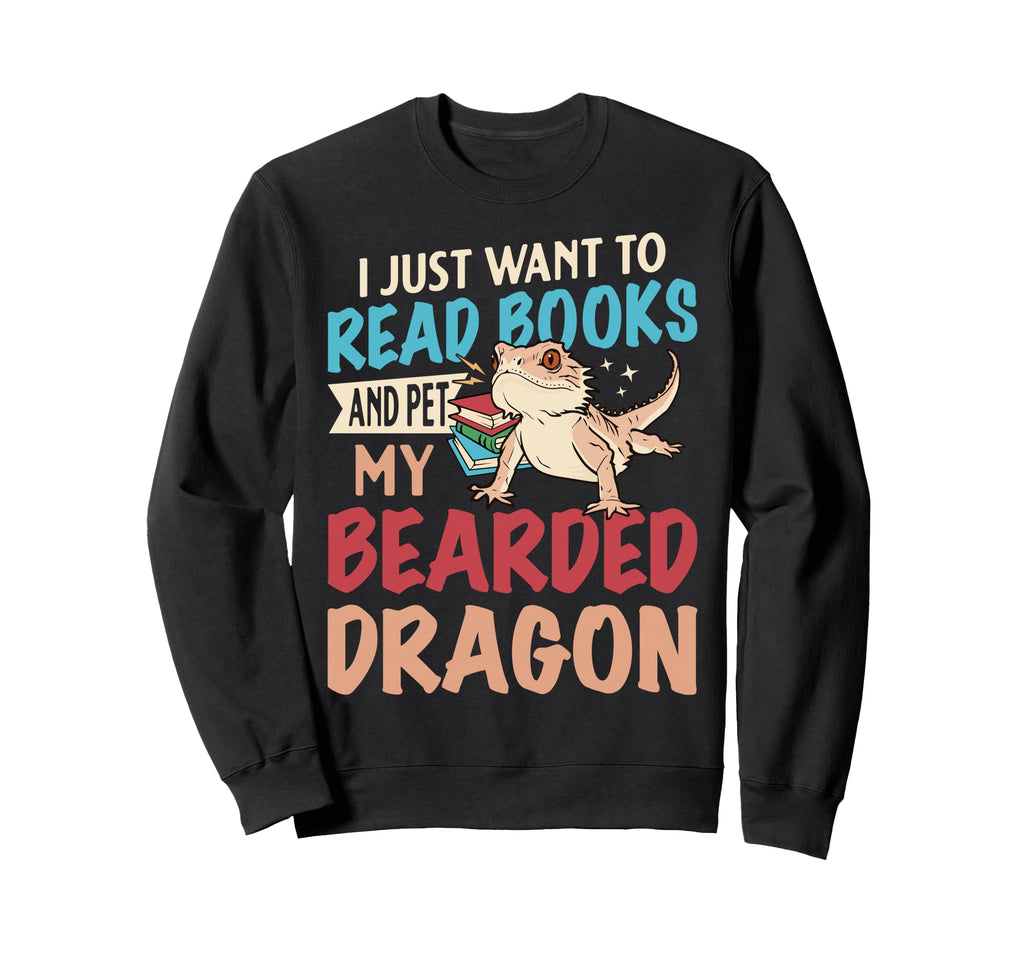 I Just Want To Read Books And Pet Sweatshirt - Minimalist Print Men Women - T-Shirt, Sweatshirt, Hoodie
