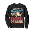I Just Want To Read Books And Pet Sweatshirt - Minimalist Print Men Women - T-Shirt, Sweatshirt, Hoodie