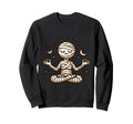 Meditation Mummy Yoga Pose Sweatshirt - Aesthetic Graphic Men Women - T-Shirt, Sweatshirt, Hoodie
