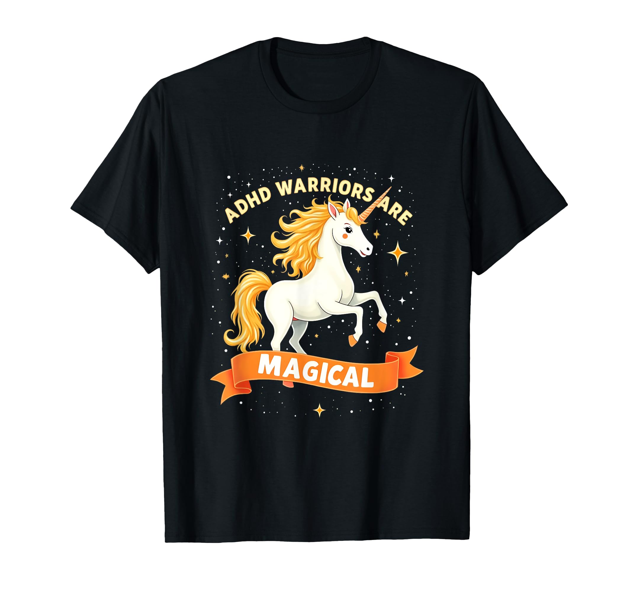 Empowered Adhd Warrior Unicorn T-Shirt - Novelty Apparel Unisex - T-Shirt, Sweatshirt, Hoodie
