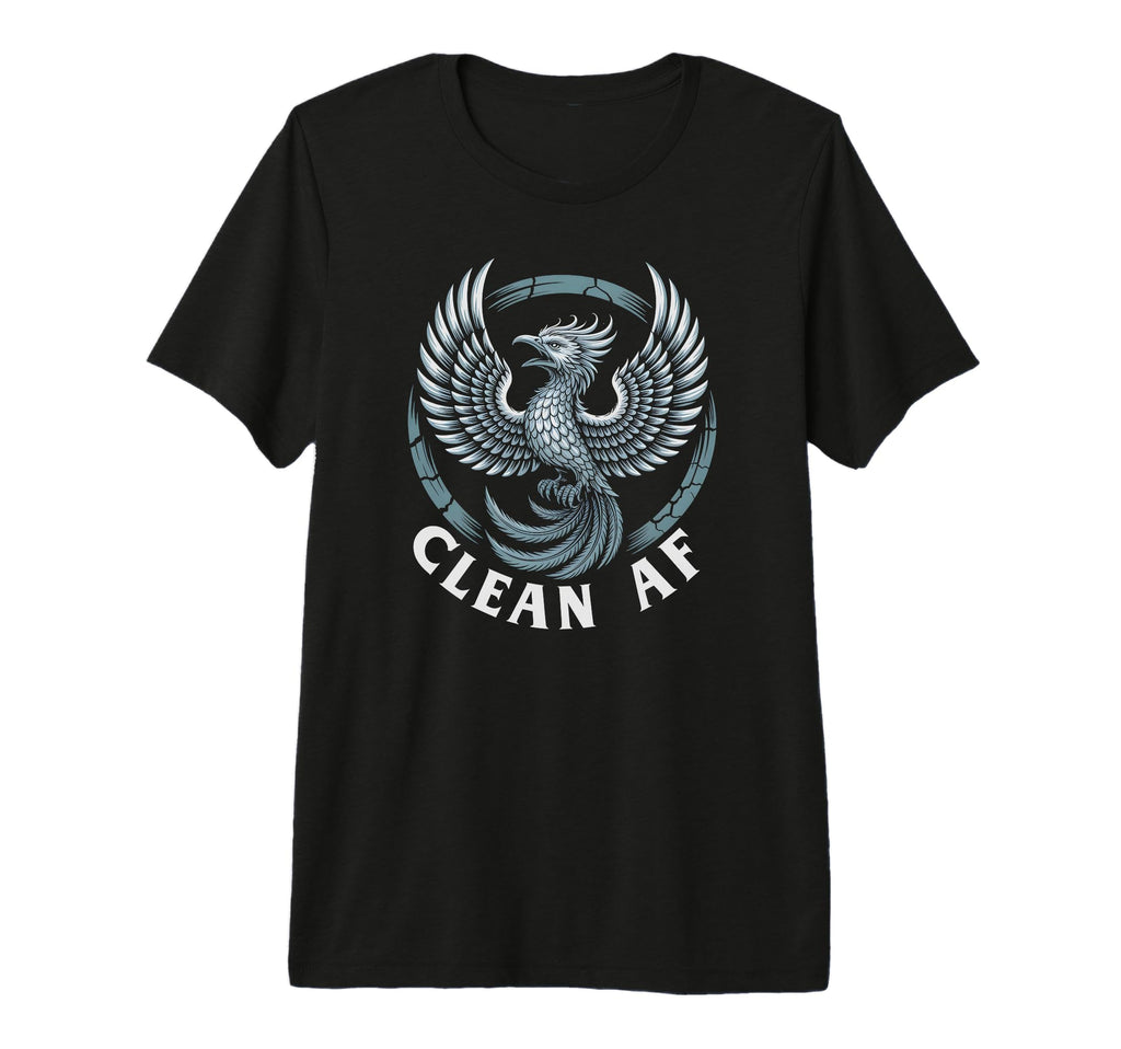 Clean Af Sober Bitches Sobriety Aa Award T-Shirt - Graphic Print Unisex - T-Shirt, Sweatshirt, Hoodie