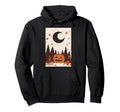 Fall Books Pumpkin Moon Halloween Hoodie - Casual Everyday Wear Unisex - T-Shirt, Sweatshirt, Hoodie