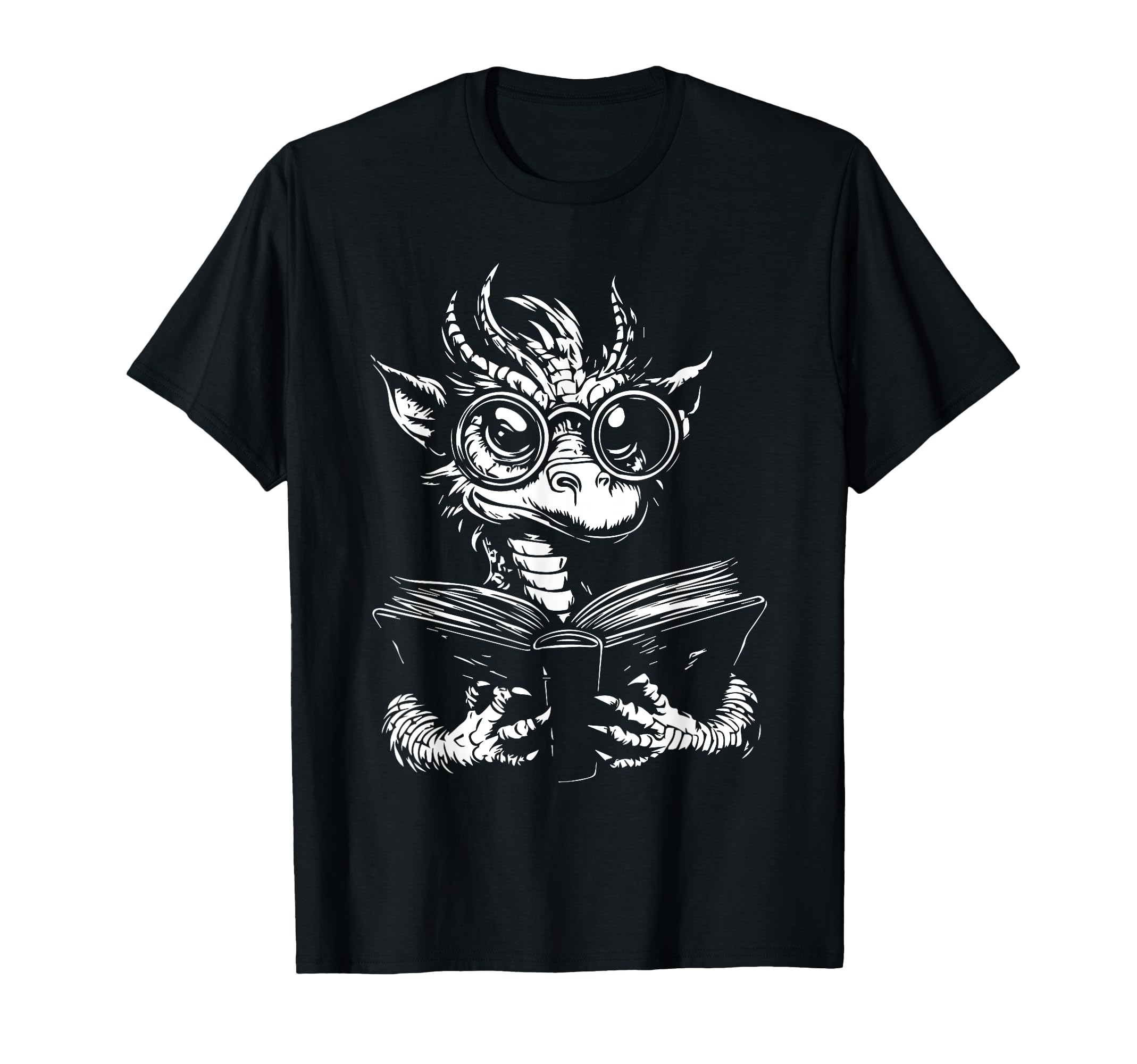 Nerdy Dragon Fantasy Bookworm T-Shirt - Novelty Apparel Men Women - T-Shirt, Sweatshirt, Hoodie