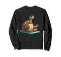 Meditation Tortoise Turtle Yoga Pose Sweatshirt - Unique Graphic Men Women - T-Shirt, Sweatshirt, Hoodie