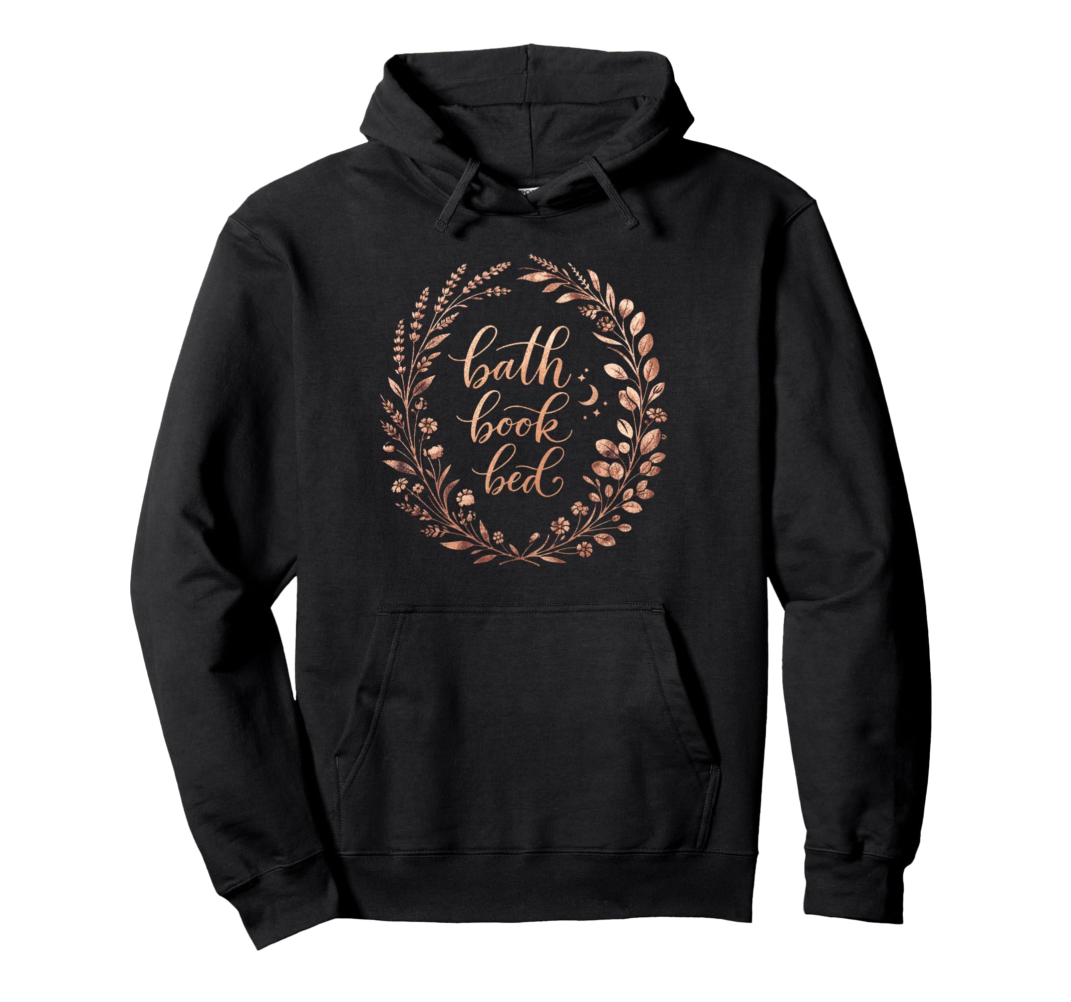 Bath Book Bed Book Lover Self Care Hoodie - Fun Novelty Design for Adults - T-Shirt, Sweatshirt, Hoodie