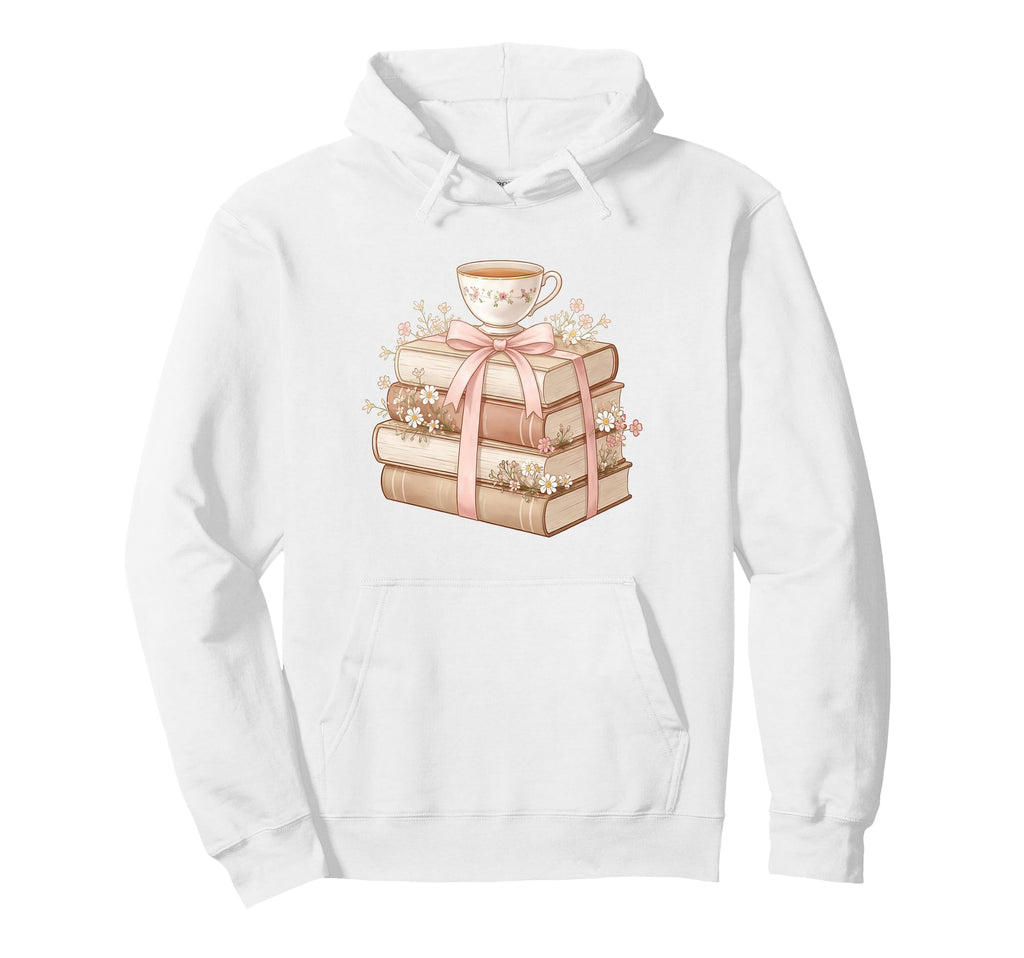 Aesthetic Reading Book Lover Hoodie - Casual Everyday Wear Men Women - T-Shirt, Sweatshirt, Hoodie