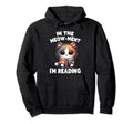 Reading Book Cat Library Reading Hoodie - Minimalist Print for Adults - T-Shirt, Sweatshirt, Hoodie