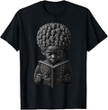 Black Boy Reading Book Afro Hair Art Ancestors Look T-Shirt Unisex T-shirt, Sweatshirt, Hoodie, Long Sleeve Tee - T-Shirt, Sweatshirt, Hoodie