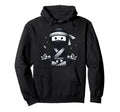 Meditation Ninja Yoga Pose Relaxing Hoodie - Fun Novelty Design Men Women - T-Shirt, Sweatshirt, Hoodie