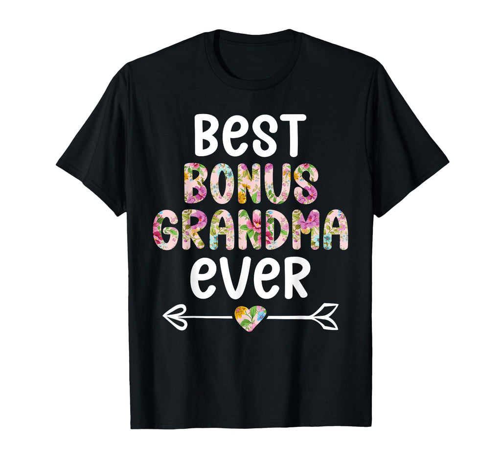 Best Bonus Grandma Ever Step Grandma T-Shirt - Custom Art Print for Adults - T-Shirt, Sweatshirt, Hoodie