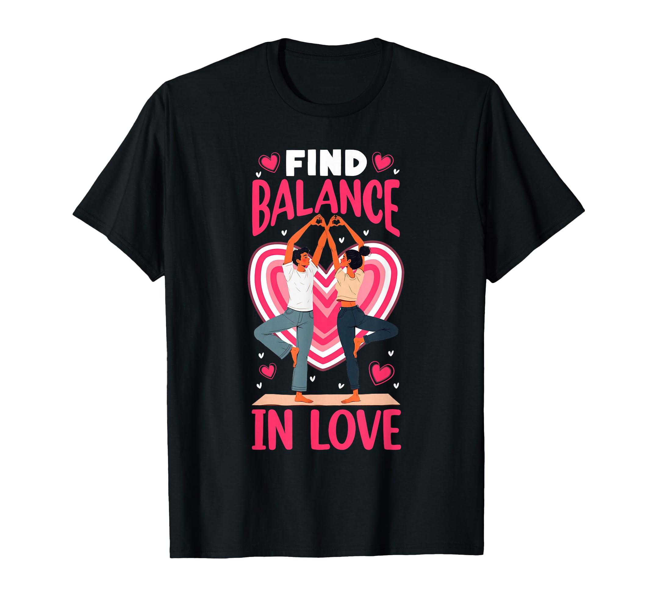 Yoga Meditation Valentines Day Find T-Shirt - Aesthetic Graphic for Adults - T-Shirt, Sweatshirt, Hoodie
