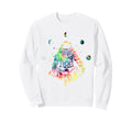 Tie Dye Astronaut Yoga Sweatshirt - Fun Novelty Design Men Women - T-Shirt, Sweatshirt, Hoodie