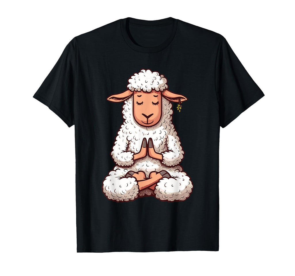 Meditation Sheep Yoga Pose T-Shirt - Casual Everyday Wear Men Women - T-Shirt, Sweatshirt, Hoodie