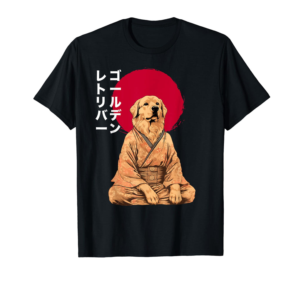 Golden Retriever Dog Meditation T-Shirt - Aesthetic Graphic for Adults - T-Shirt, Sweatshirt, Hoodie