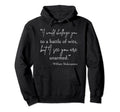 Bookworm Battle Wits William Shakespeare Hoodie - Fun Novelty Design Unisex - T-Shirt, Sweatshirt, Hoodie