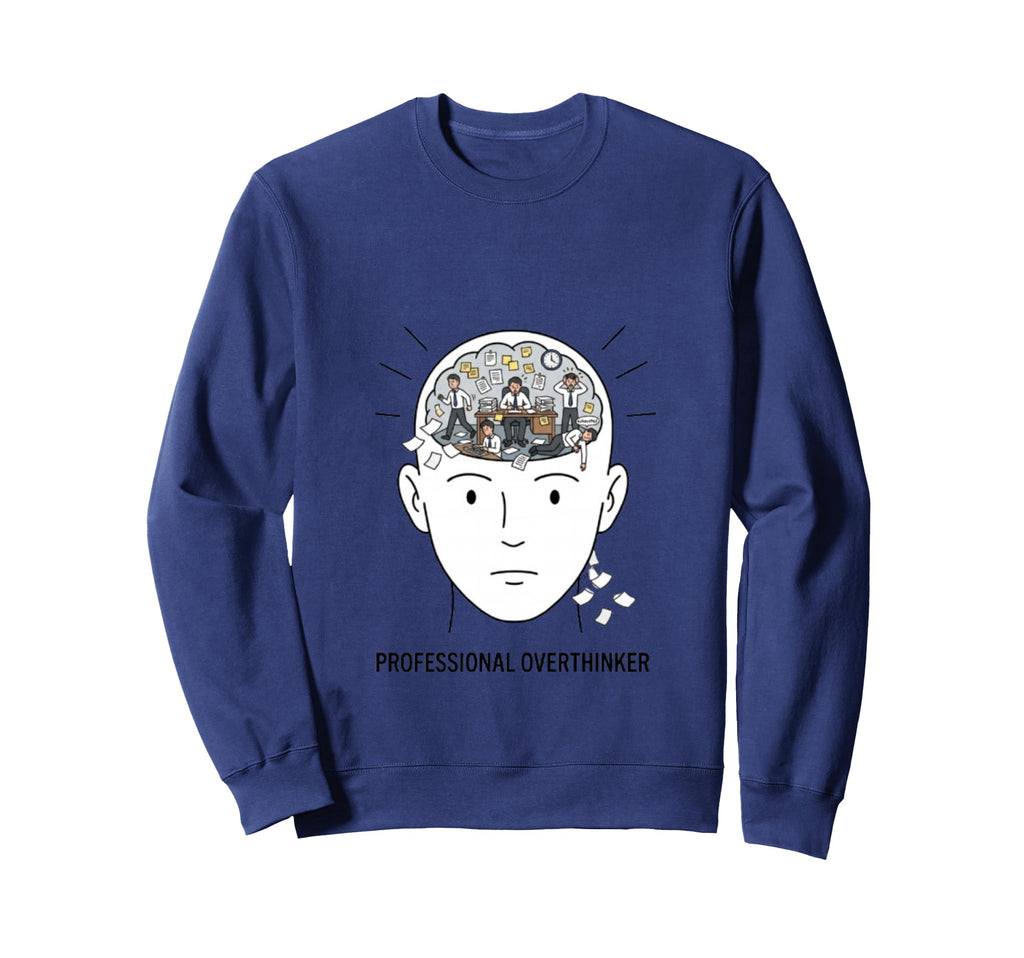 Professional Overthinker Sweatshirt - Graphic Print for Adults - T-Shirt, Sweatshirt, Hoodie