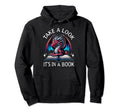 Dragon Reading Bookworm Book Hoodie - Custom Art Print for Adults - T-Shirt, Sweatshirt, Hoodie