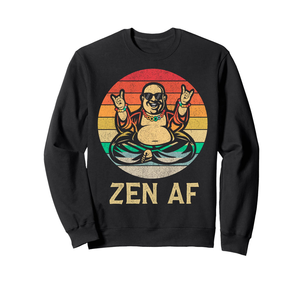 Funny Yoga Buddha Lotus Pose Sweatshirt - Casual Everyday Wear for Adults - T-Shirt, Sweatshirt, Hoodie