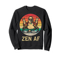 Funny Yoga Buddha Lotus Pose Sweatshirt - Casual Everyday Wear for Adults - T-Shirt, Sweatshirt, Hoodie