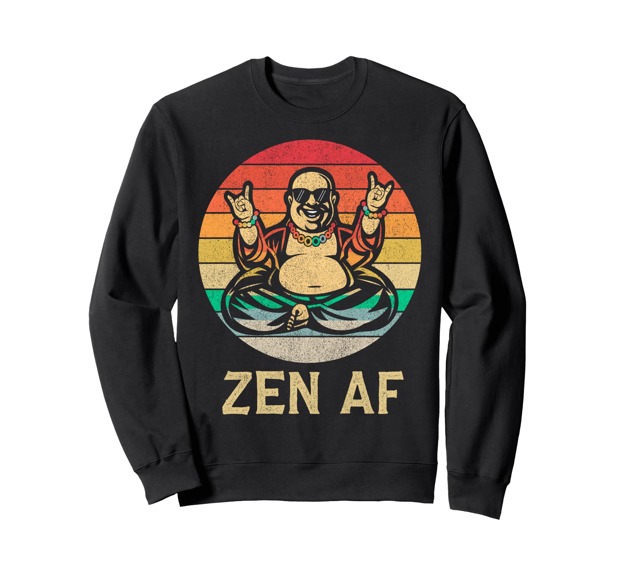 Funny Yoga Buddha Lotus Pose Sweatshirt - Casual Everyday Wear for Adults - T-Shirt, Sweatshirt, Hoodie