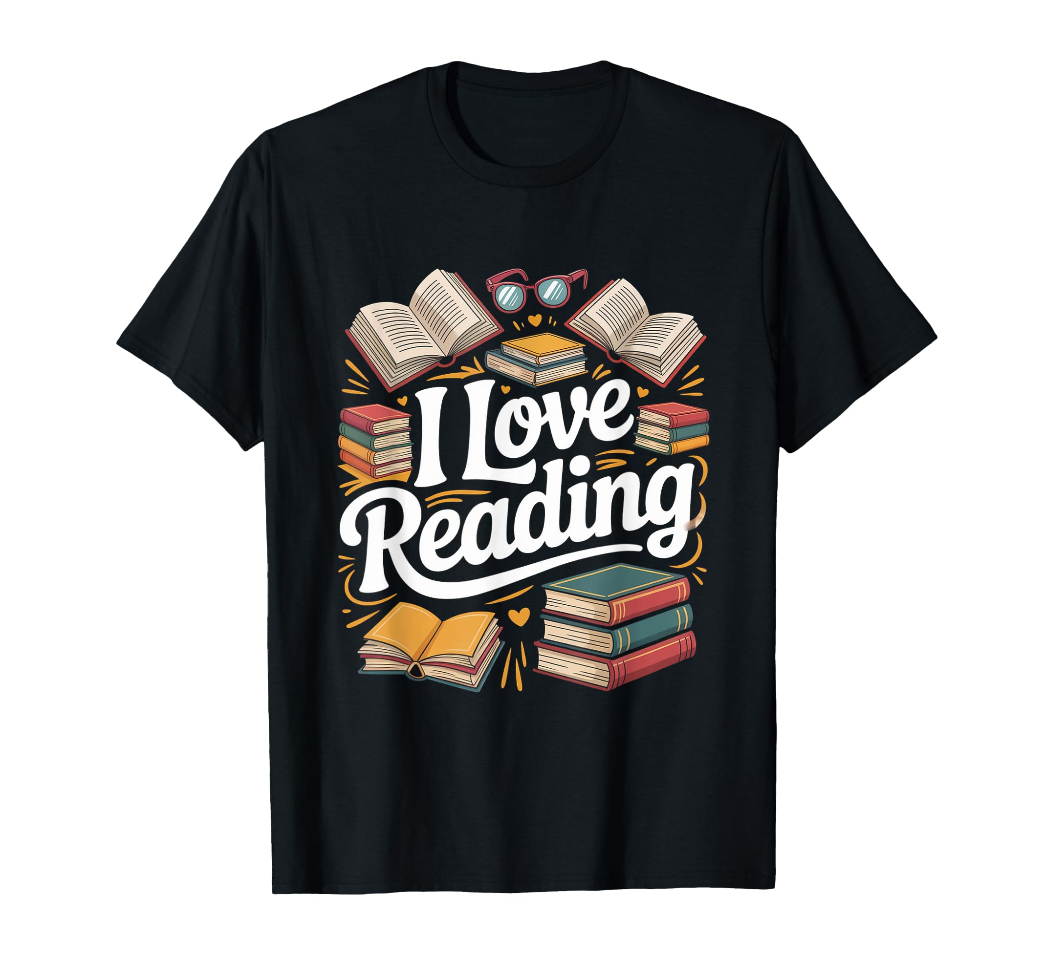 I Love Reading Book Lover Enthusiast T-Shirt - Aesthetic Graphic Men Women - T-Shirt, Sweatshirt, Hoodie
