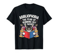 Abibliophobia Funny Cat Reading T-Shirt - Aesthetic Graphic Unisex - T-Shirt, Sweatshirt, Hoodie