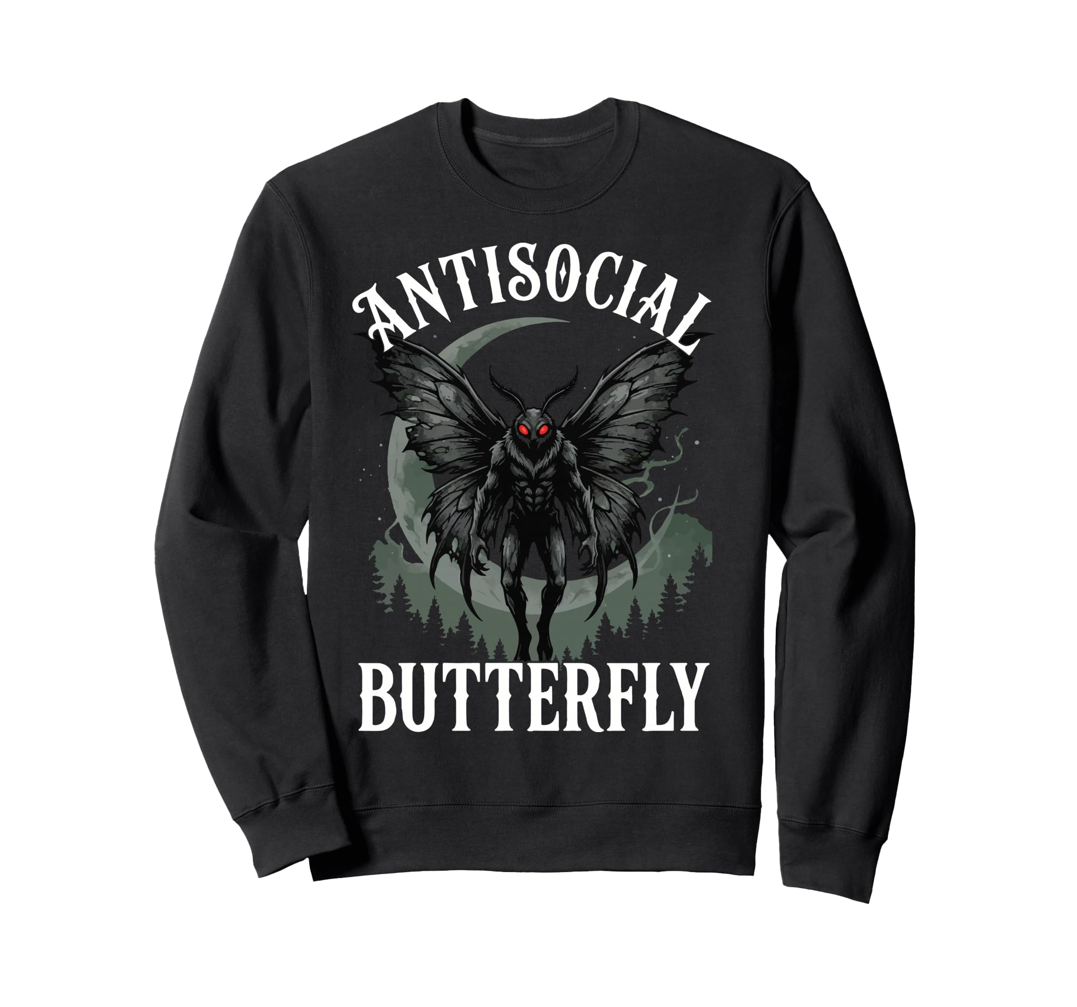 Antisocial Butterfly Sweatshirt - Graphic Print Men Women - T-Shirt, Sweatshirt, Hoodie
