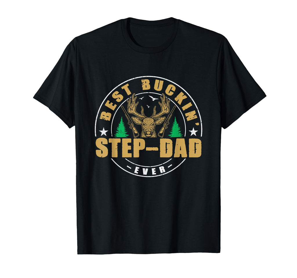 Best Buckin Step Dad Ever Deer T-Shirt - Custom Art Print for Adults - T-Shirt, Sweatshirt, Hoodie