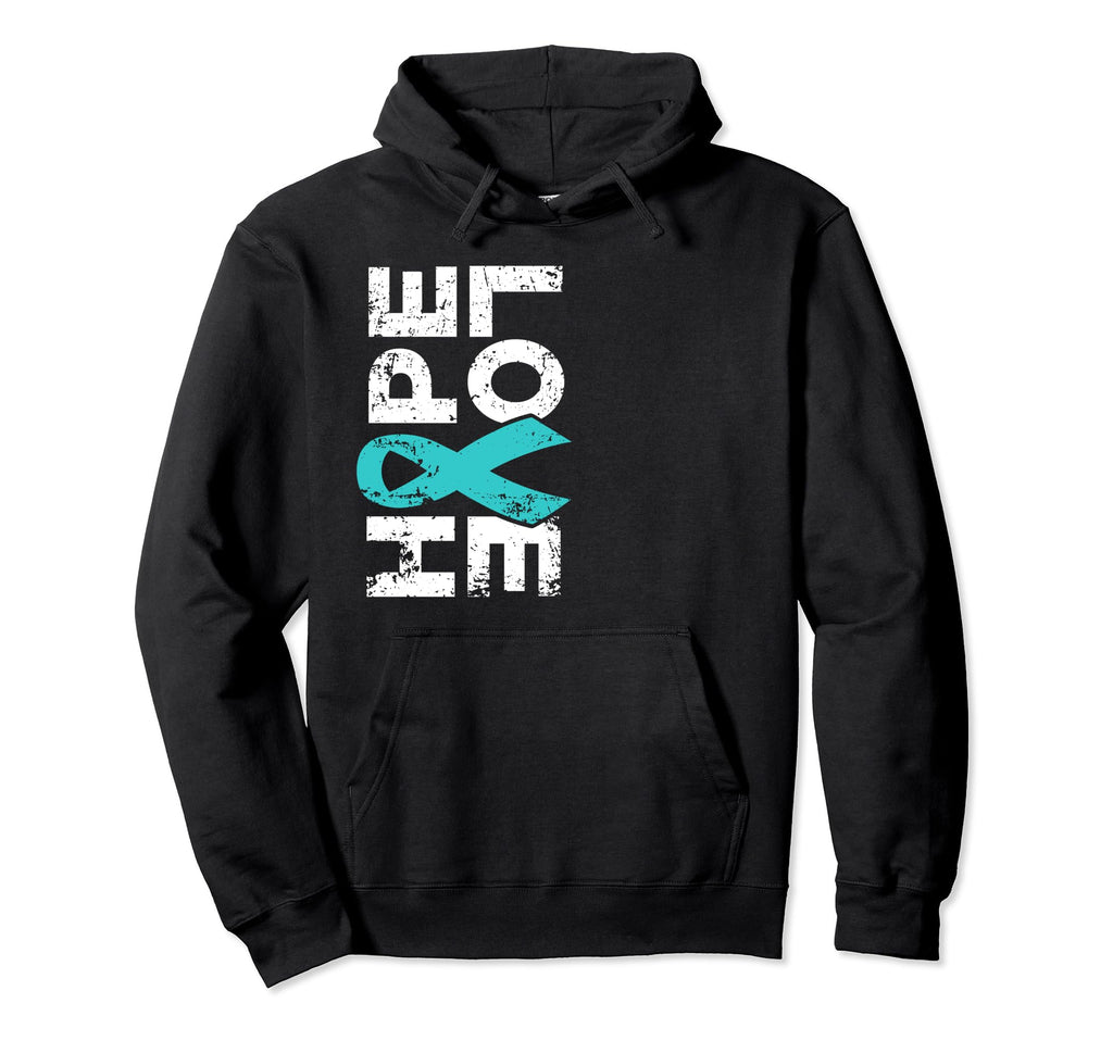 Ptsd Mental Health Awareness Hope Love Teal Hoodie - Unique Graphic Unisex - T-Shirt, Sweatshirt, Hoodie