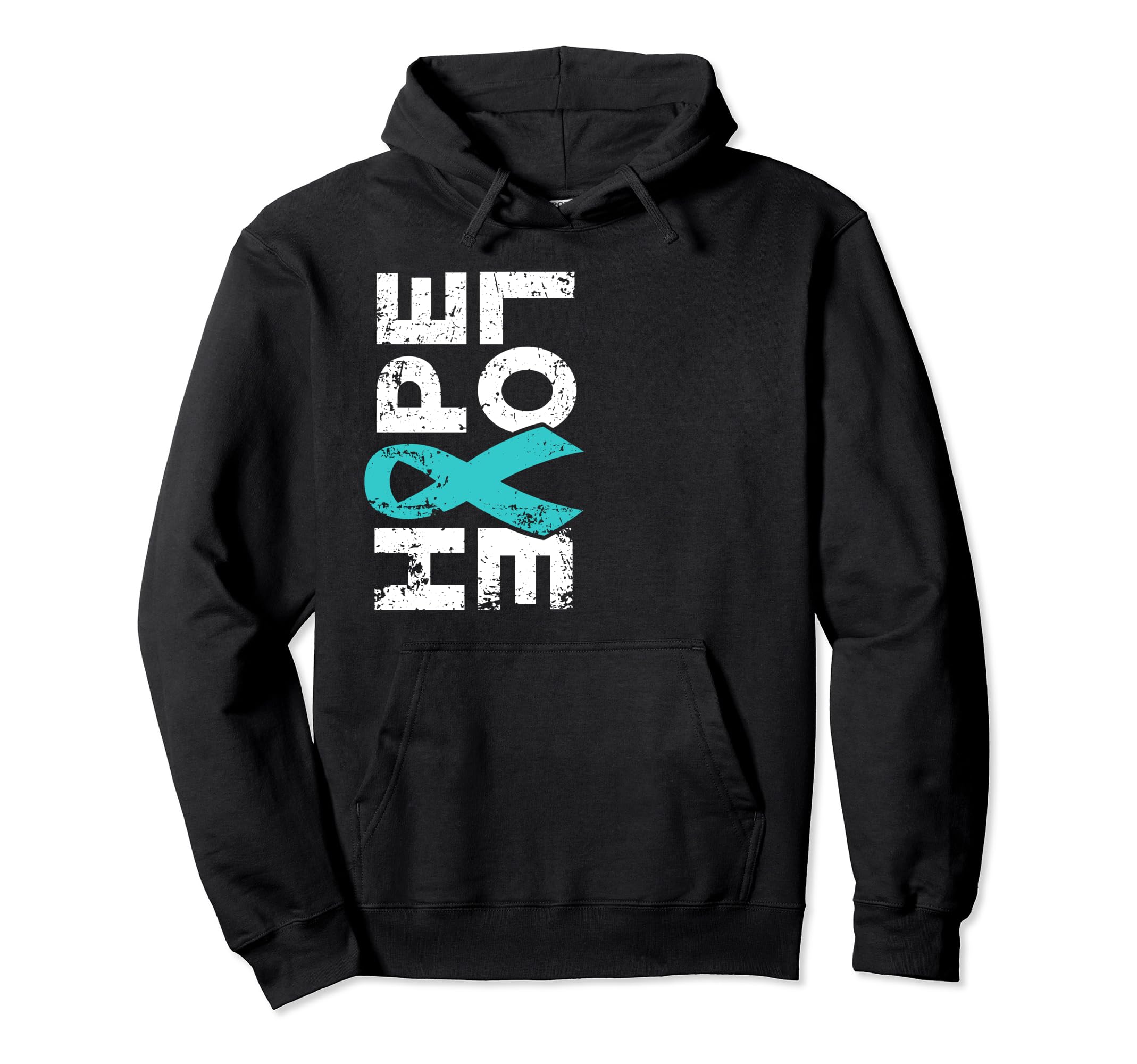 Ptsd Mental Health Awareness Hope Love Teal Hoodie - Unique Graphic Unisex - T-Shirt, Sweatshirt, Hoodie