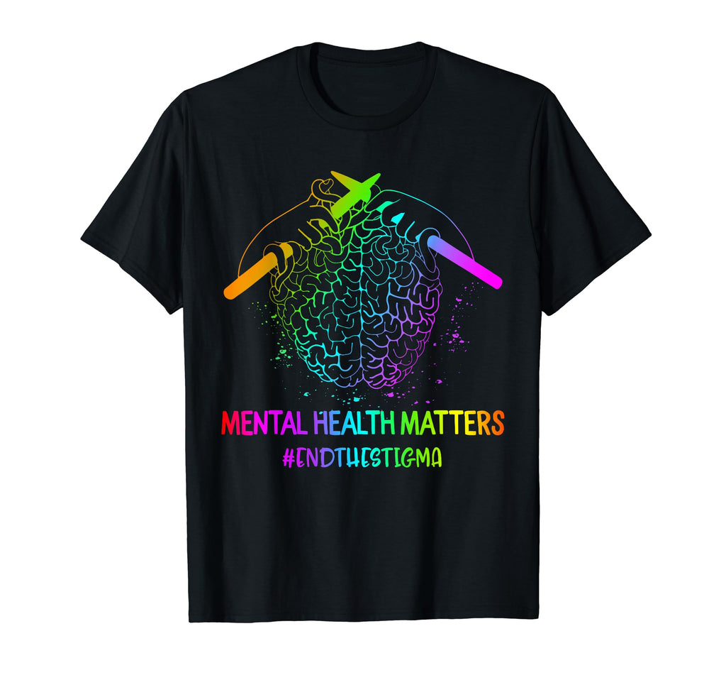 Brain Knitting Mental Health Awareness T-Shirt - Unique Graphic for Adults - T-Shirt, Sweatshirt, Hoodie