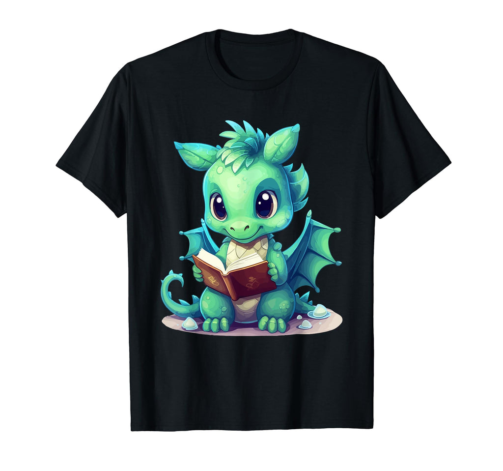 Funny Bookworm And Dragons T-Shirt - Trendy Graphic for Adults - T-Shirt, Sweatshirt, Hoodie