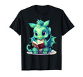Funny Bookworm And Dragons T-Shirt - Trendy Graphic for Adults - T-Shirt, Sweatshirt, Hoodie