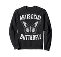 Antisocial Butterfly Introverts Sweatshirt - Graphic Print Men Women - T-Shirt, Sweatshirt, Hoodie