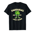 Boundaries Are My Lucky Charm Funny St T-Shirt - Minimalist Print Unisex - T-Shirt, Sweatshirt, Hoodie
