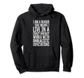 I Am Reader Bibliophile Bookworm Reading Hoodie - Trendy Graphic Men Women - T-Shirt, Sweatshirt, Hoodie