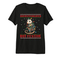 Overstimulated But Festive Possum Tri Blend T-Shirt - Unique Graphic Unisex - T-Shirt, Sweatshirt, Hoodie