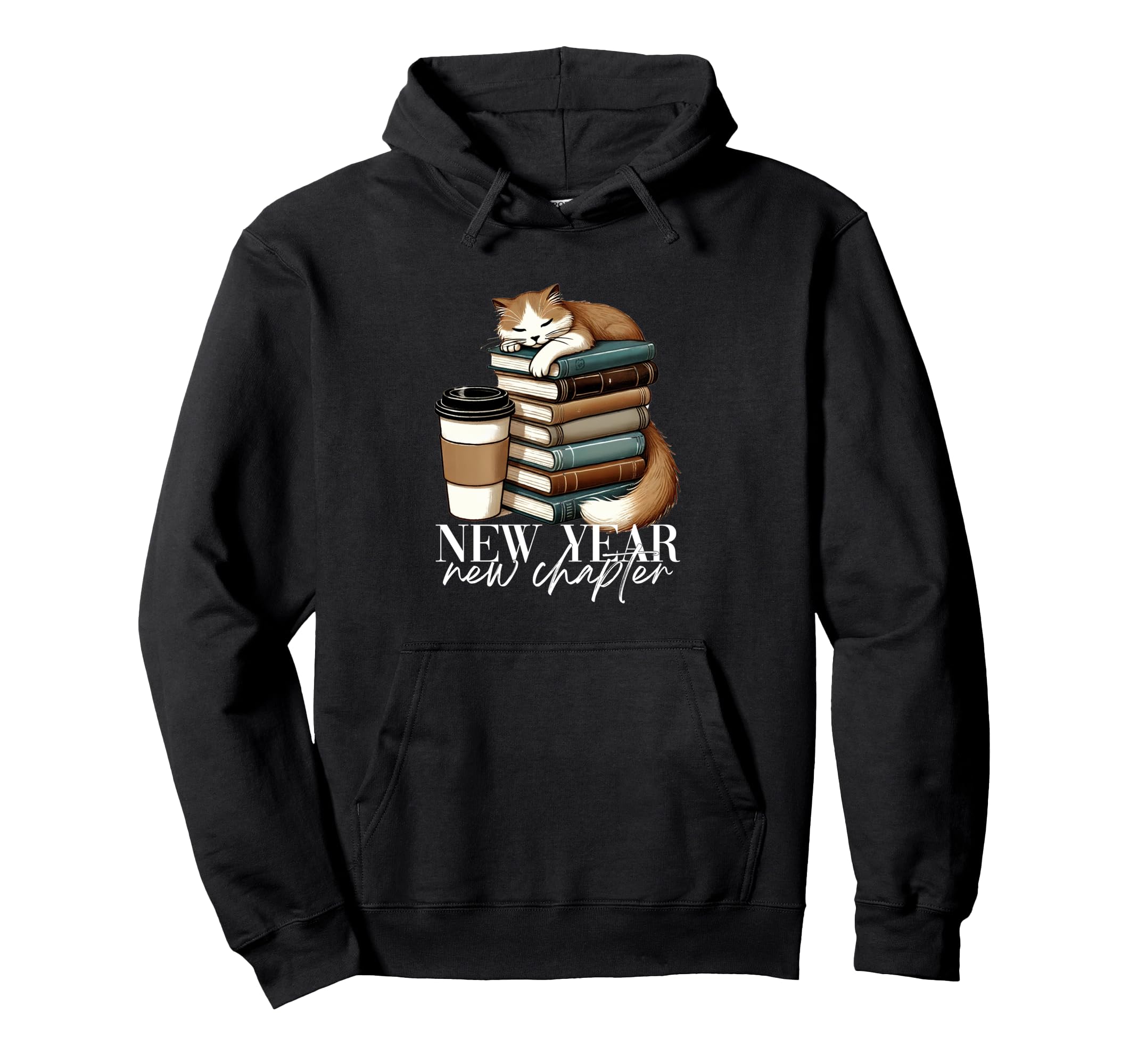 New Year 2025 Book Worm Book Lover New Hoodie - Trendy Graphic for Adults - T-Shirt, Sweatshirt, Hoodie
