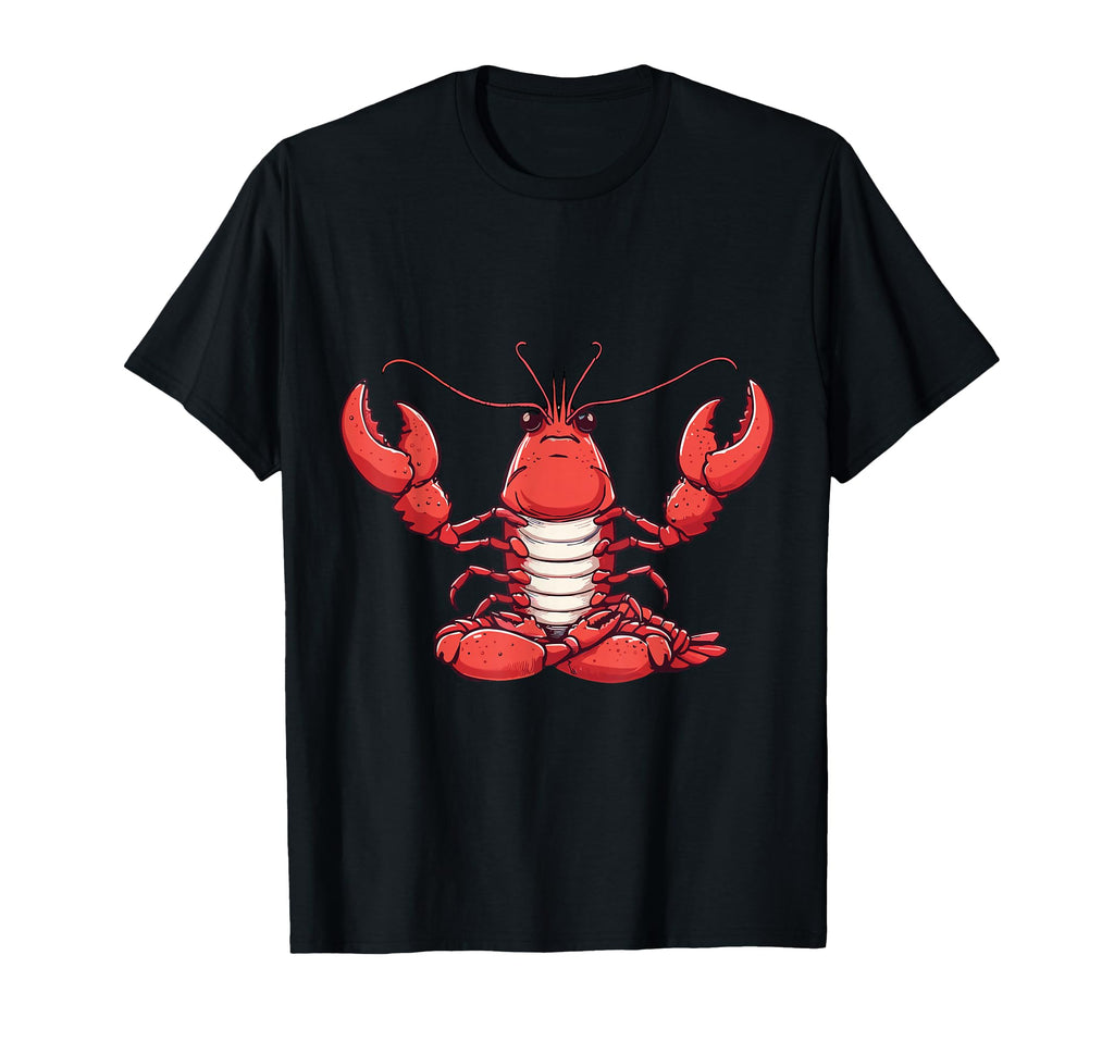 Meditation Lobster Yoga Pose Relaxing T-Shirt - Custom Art Print Men Women - T-Shirt, Sweatshirt, Hoodie