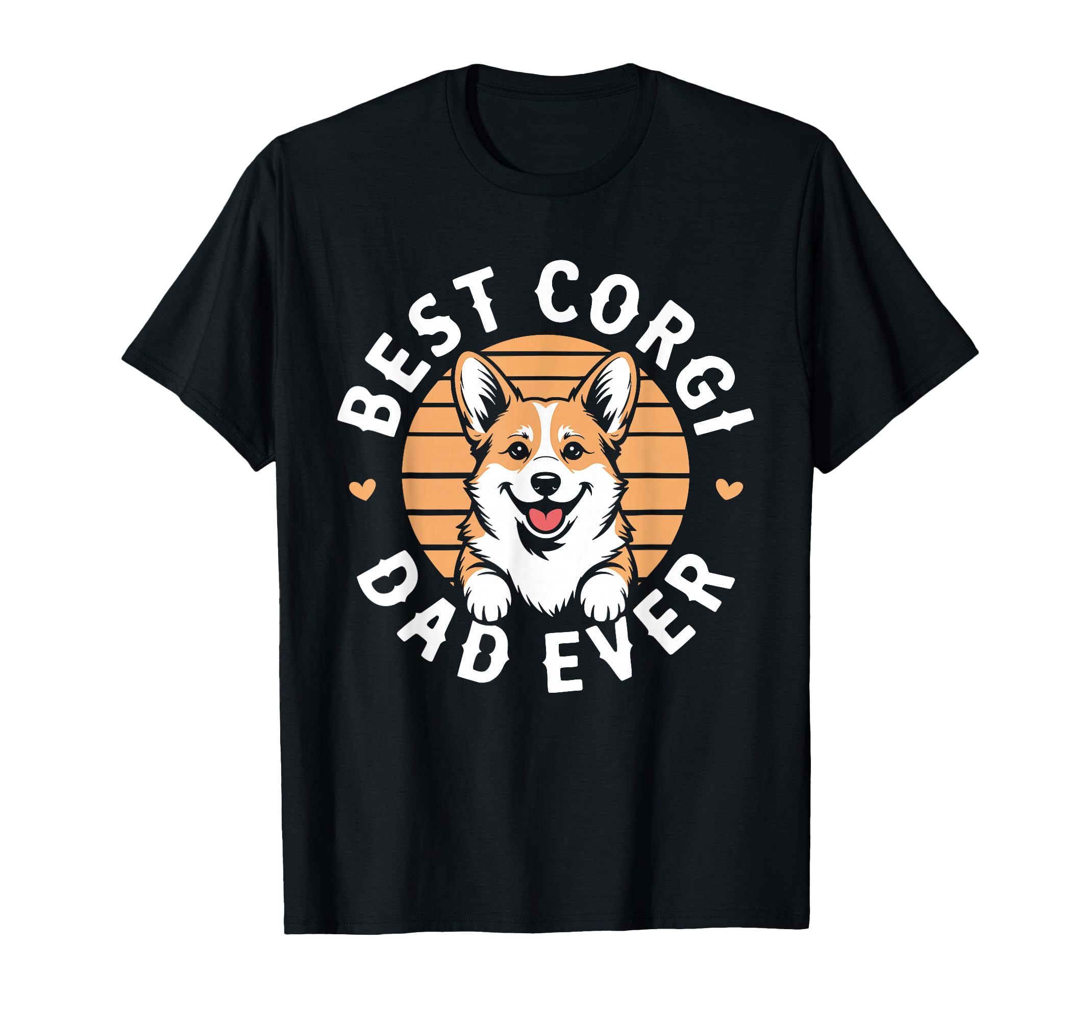Best Corgi Dad Ever Daddy Dog Lover T-Shirt - Minimalist Print for Adults - T-Shirt, Sweatshirt, Hoodie
