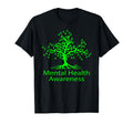 Mental Health Awareness Green Tree T-Shirt - Graphic Print Men Women - T-Shirt, Sweatshirt, Hoodie