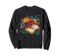 Open Book Wildflowers Bibliophile Soul Sweatshirt - Trendy Graphic Unisex - T-Shirt, Sweatshirt, Hoodie