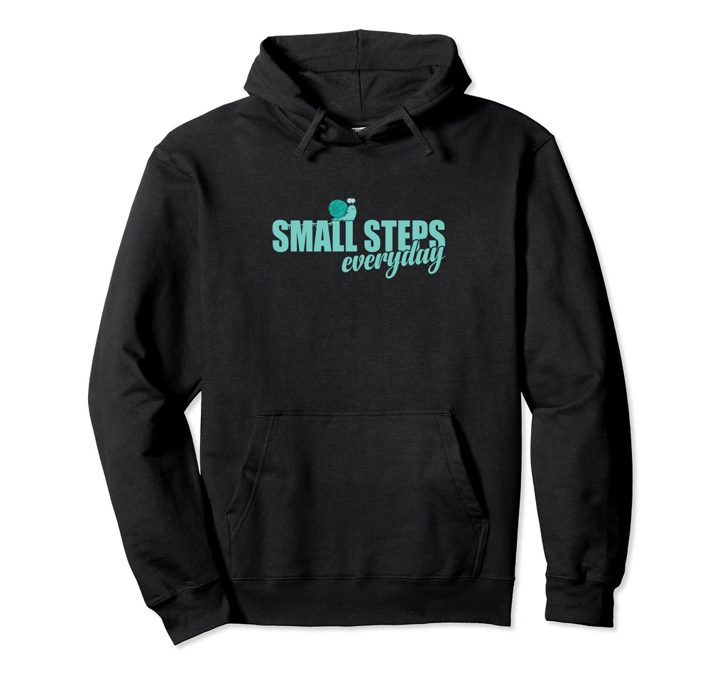 Small Steps Everyday Snail Animal Hoodie - Casual Everyday Wear Unisex - T-Shirt, Sweatshirt, Hoodie