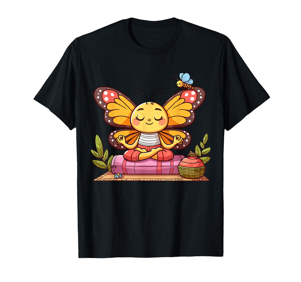 Meditation Butterfly Yoga Pose T-Shirt - Custom Art Print for Adults - T-Shirt, Sweatshirt, Hoodie