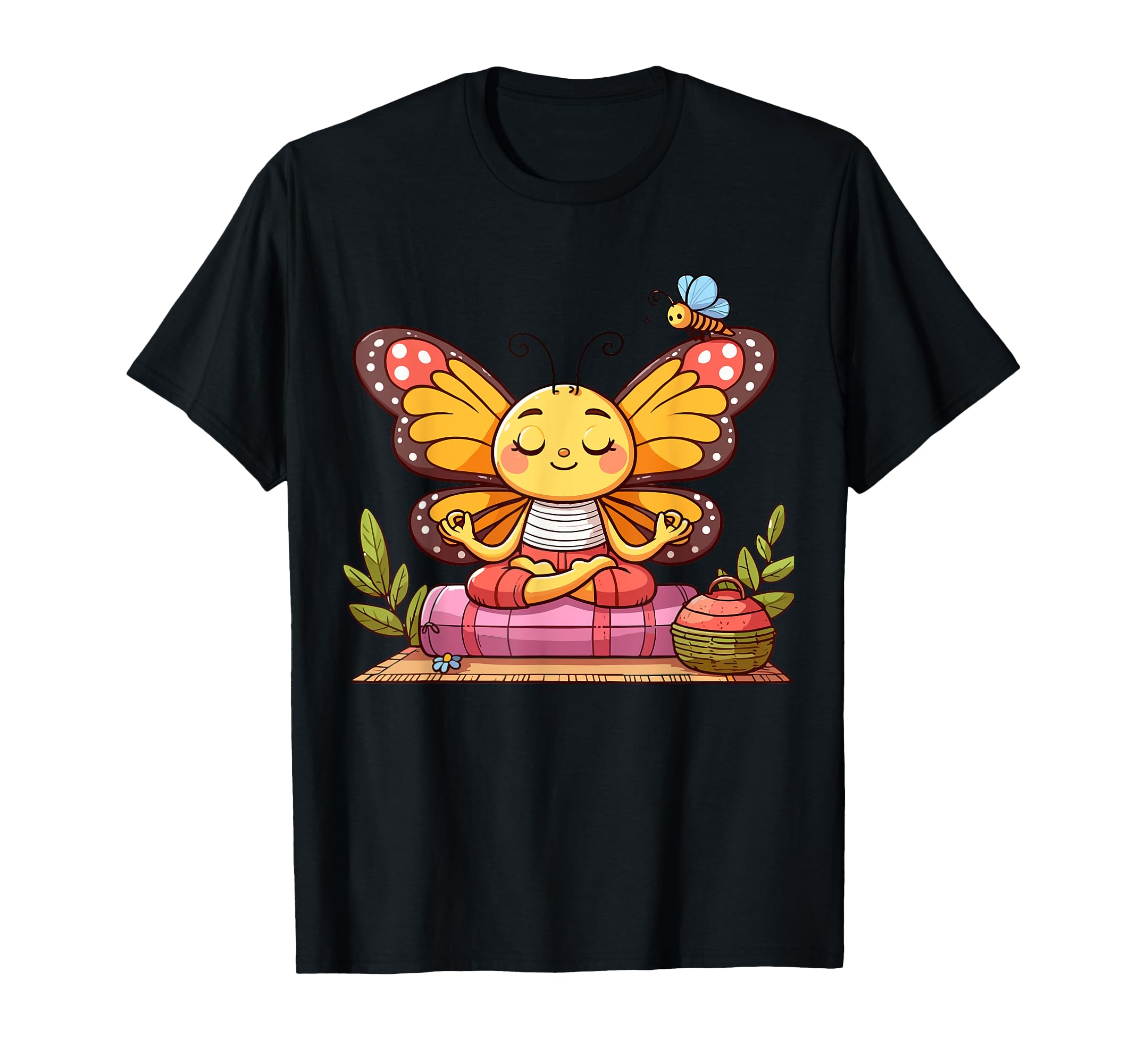 Meditation Butterfly Yoga Pose T-Shirt - Custom Art Print for Adults - T-Shirt, Sweatshirt, Hoodie