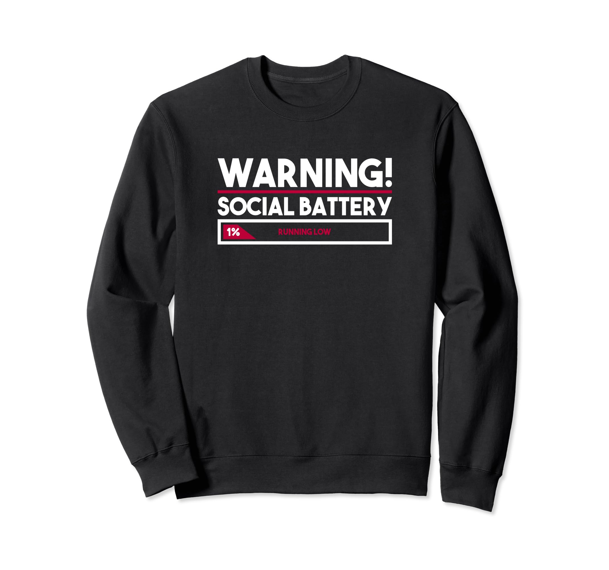 Warning Introverting Social Sweatshirt - Minimalist Print Men Women - T-Shirt, Sweatshirt, Hoodie
