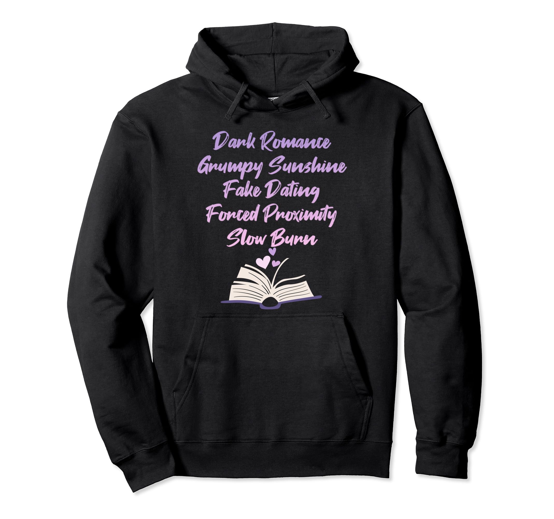 Bibliophile Romance Book Genre Hoodie - Custom Art Print Men Women - T-Shirt, Sweatshirt, Hoodie