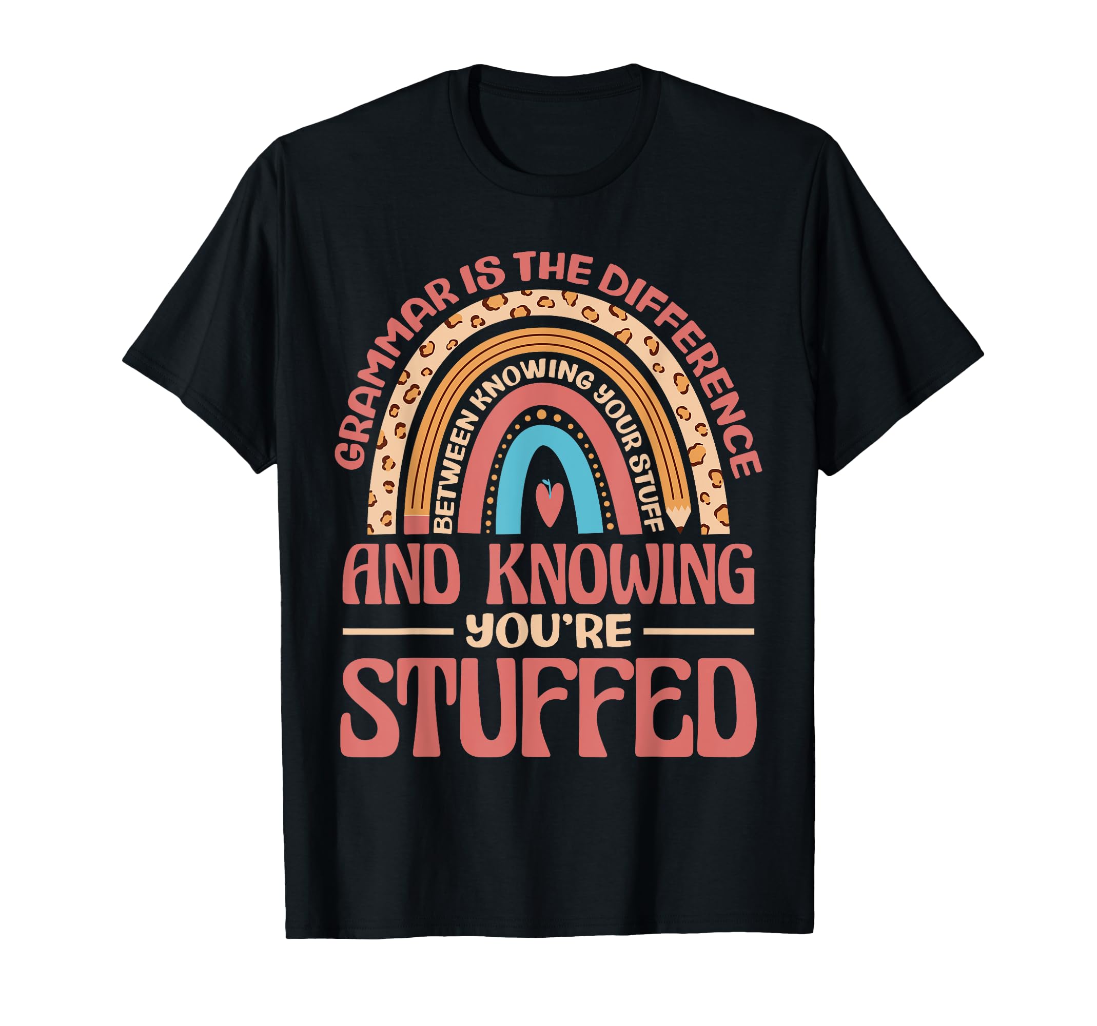 English Teacher Literature Books Grammar T-Shirt - Custom Art Print Unisex - T-Shirt, Sweatshirt, Hoodie